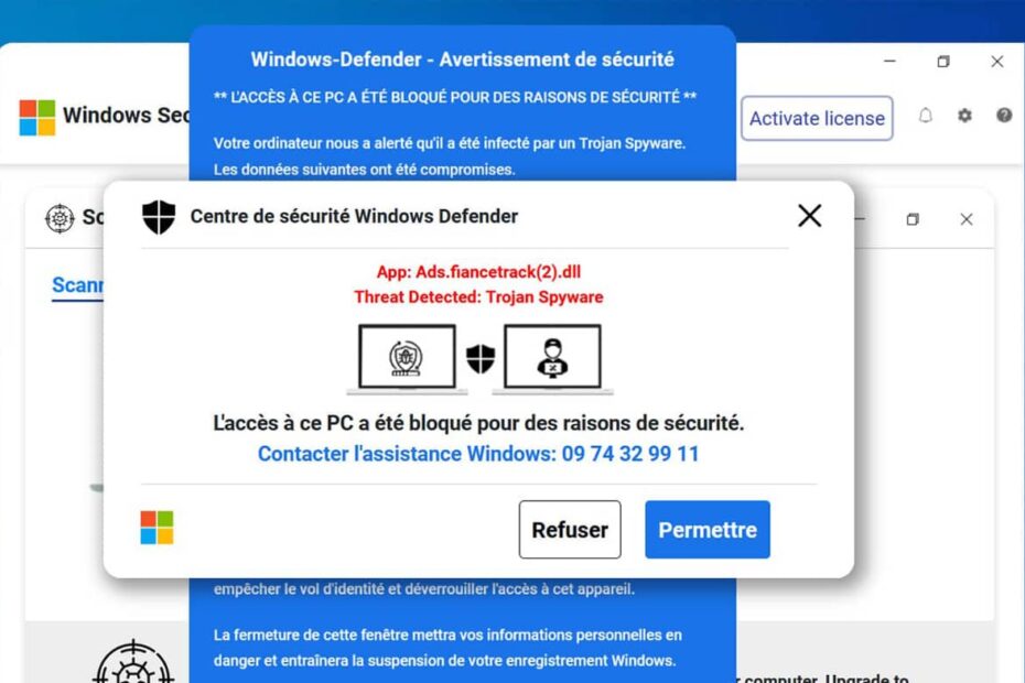 Arnaque faux support