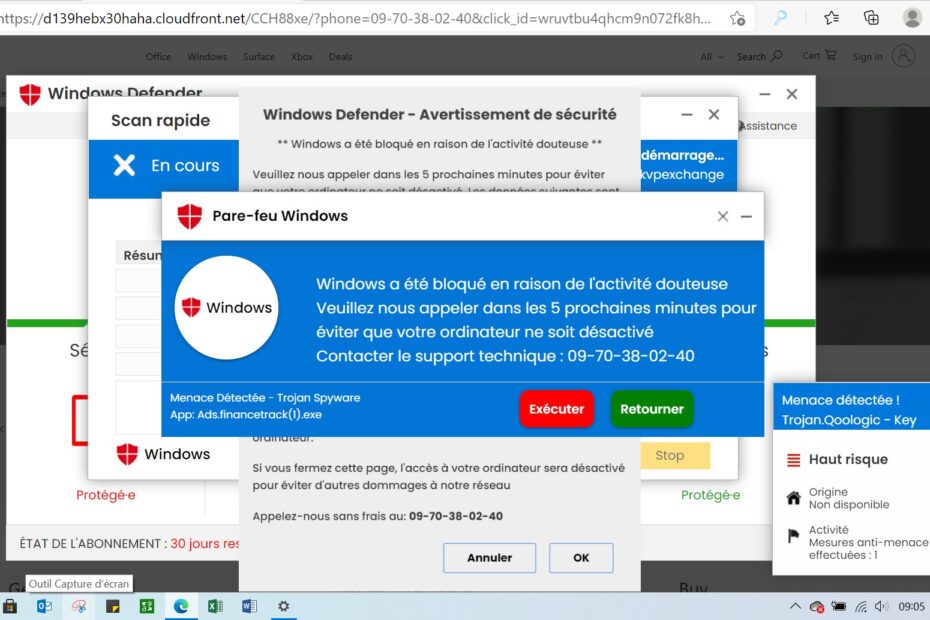 Arnaque faux support